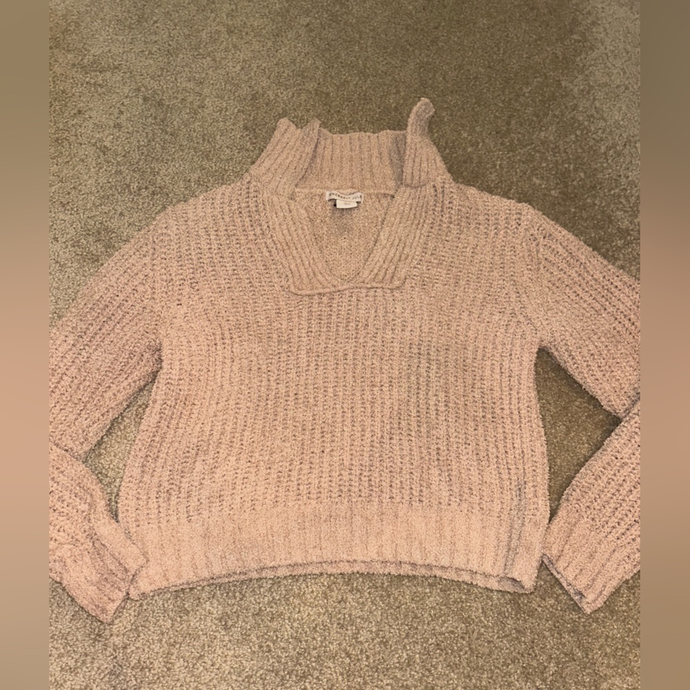 Sincerely Jules V-Neck Sweater - Light Brown